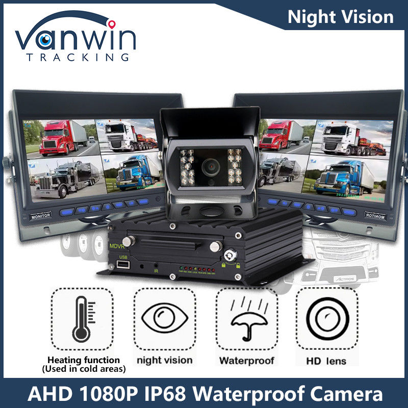1080P AHD IP68 カー監視カメラ IR ナイトビジョン バストラック用車両カメラ