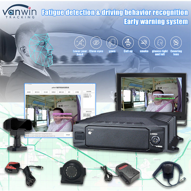 8CH 1080P HDD AI モバイル DVR セキュリティ システム 4G GPS WIFI ADAS DSM BSD