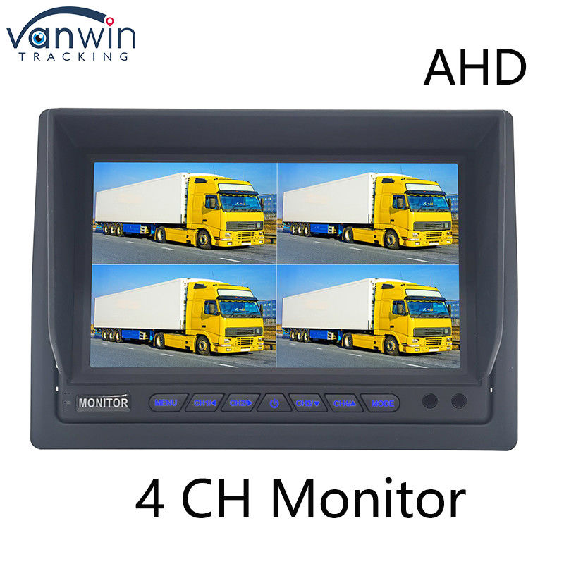 AHDモニター 4チャンネル 7インチ フルHD1080P MDVR スプリットディスプレイ 自動車モニター