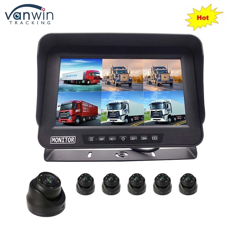 AHD 1080P MDVR モニター 10.1 インチ 6 チャネル 防水 スプリットディスプレイ モニター 車両用 SD カード