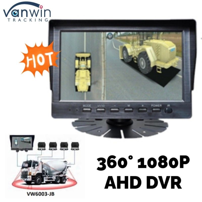 360度 AHD DVR 7 / 9 / 10.1インチ トラック バス用 カー カメラ 記録 システム