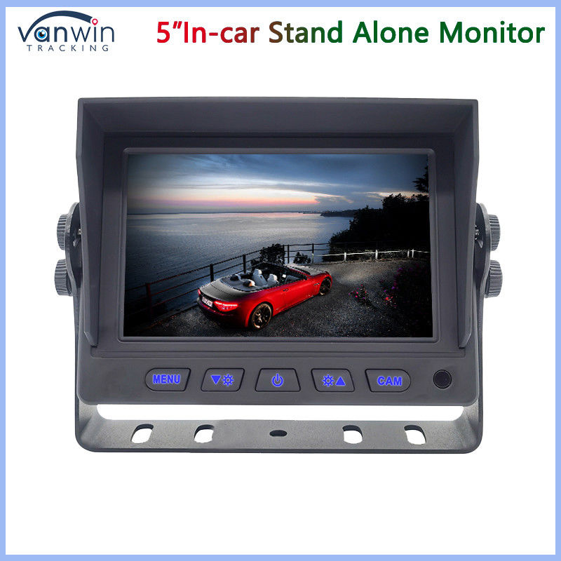 ミニ 5インチカー TFTモニター 2 Way AHD 1080P 720P CVBS U 形ブラケット付き混合ビデオ入力