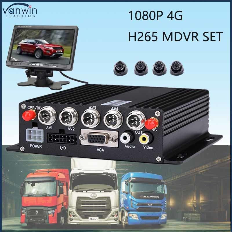HD 1080P AI BSD ADAS DMS キット バス トラック 4G WiFi 4チャネル SD モバイル DVR システム 車両 CAR ブラックボックス