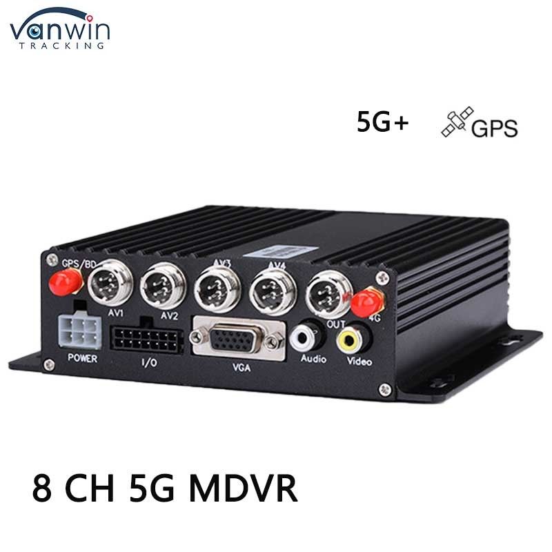 5G GPS AHD 1080P カメラ付き 8 チャネルカーDVR トラックバス用 SDカードビデオレコーダー
