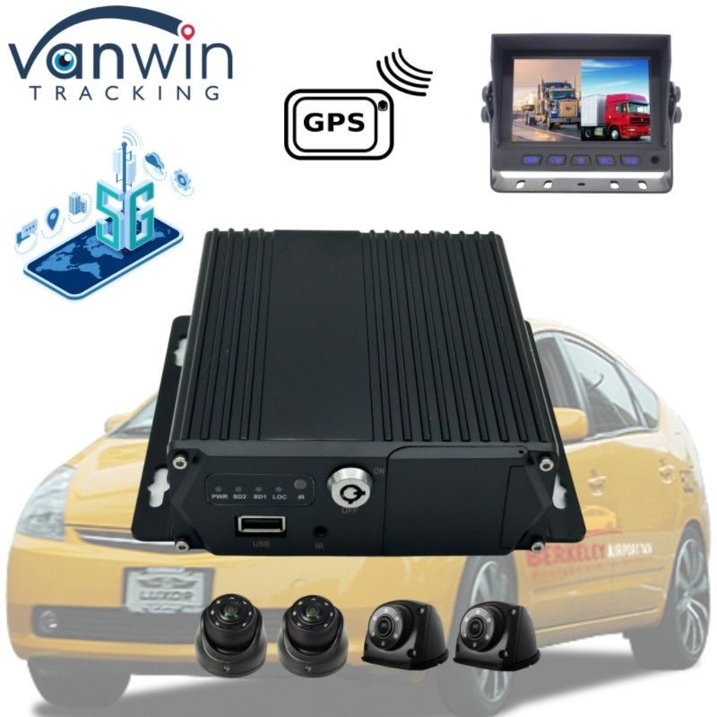 5G GPS 車両追跡 4 チャネル SD カード MDVR タクシー バス バンサポート OEM サービス