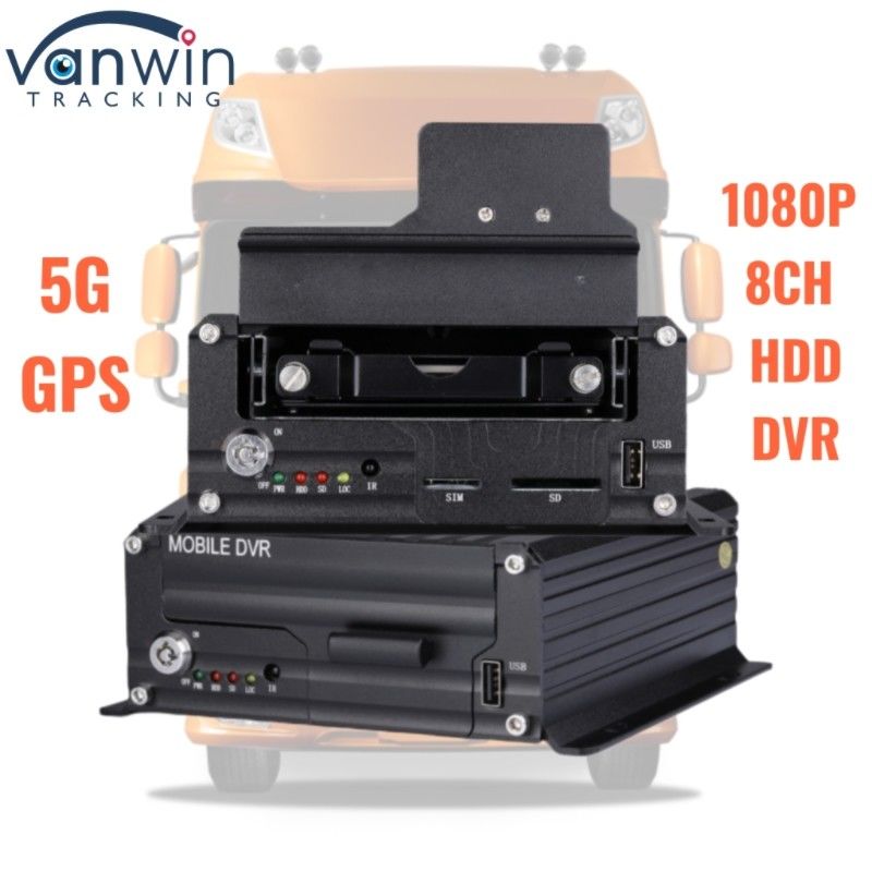 1080P 8CH ハードディスク DVR 5G GPS トラッカー 大型収納スペース 車両監視システム 艦隊の安全