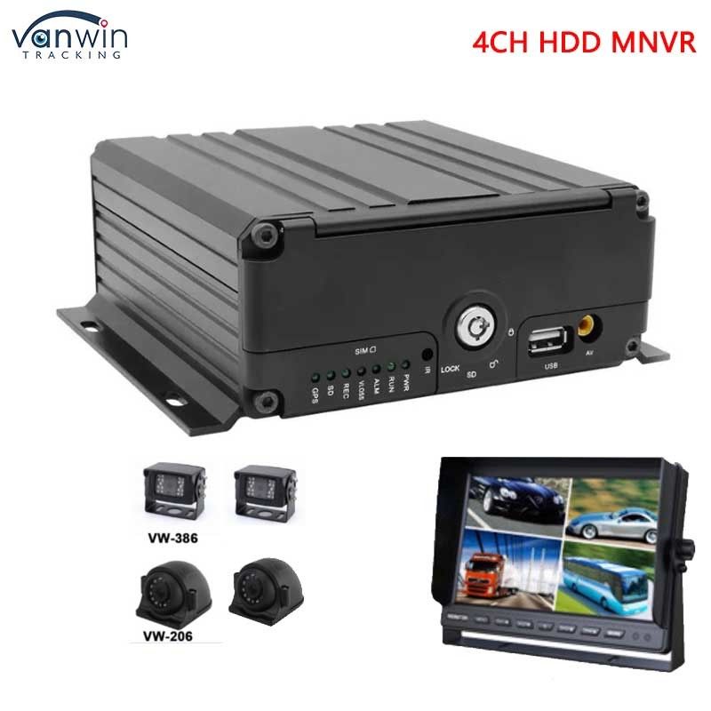 4CH 1080P AHD 3G 4G WIFI と GPS SD HHD バス / トラック / タクシー用のモバイル NVR