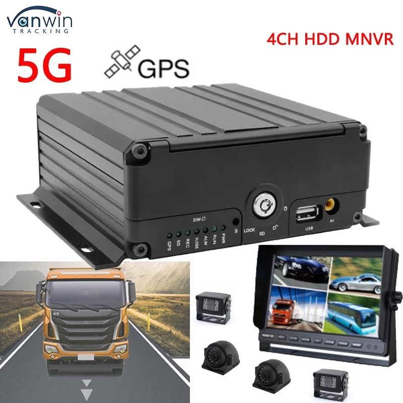 4CH モバイル NVR1080P AHD 5G WIFI と GPS 1 HHD ネットワークビデオレコーダー