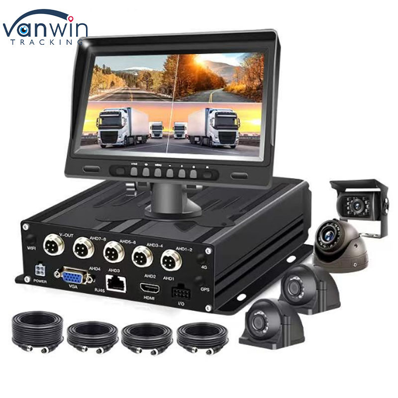 1080P 4CH モバイル DVR 4G SIM WiFi GPS ビデオ 車両 トラック CCTV カメラ システム DVR