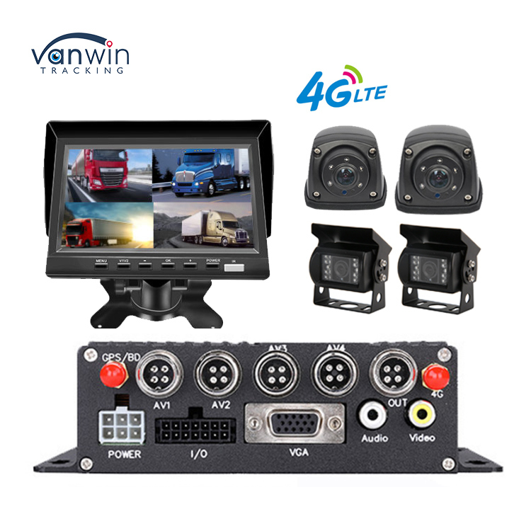 4CH MDVR 1080P ビデオレコーダー GPS 4G リモートリアルタイムモニタリング バス トラック バン 艦隊管理
