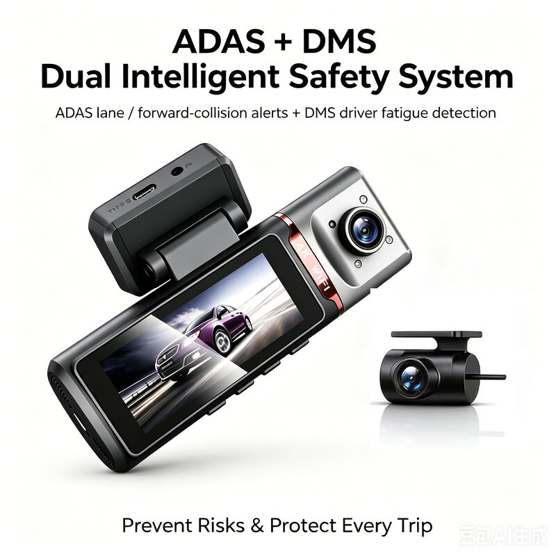 3チャネルHD DVR ダッシュカメラ 4G 4K フロント 1080P キャビン 後部 GPS トラッキング ADAS DMS 24/7 駐車モニター