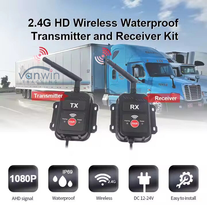2.4G ワイヤレス送受信機 AHD トラック・バス・トラックカメラトランスミッターワイヤレスデバイスに適しています