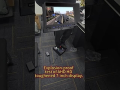 4チャネルAIモニター 防水 防爆発 10インチ AHDディスプレイ 機械用車用